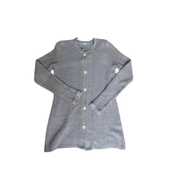 J McLaughlin Sweater Womens XSmall Tweed Cardigan Long Jacket Knit - Picture 1 of 10
